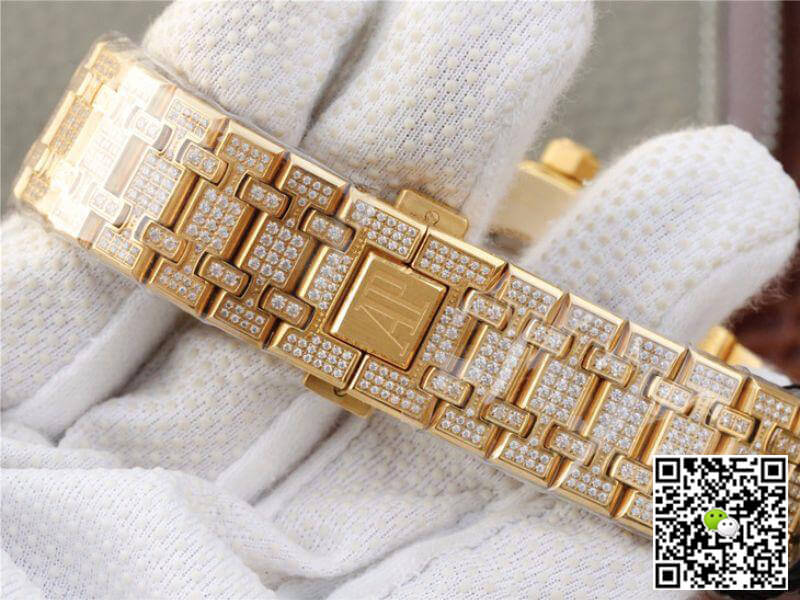 Replica Audemars P1g*et Royal Oak 15400.OR01 1:1 Best Edition Swiss ETA3120 White D1am0nd Dial