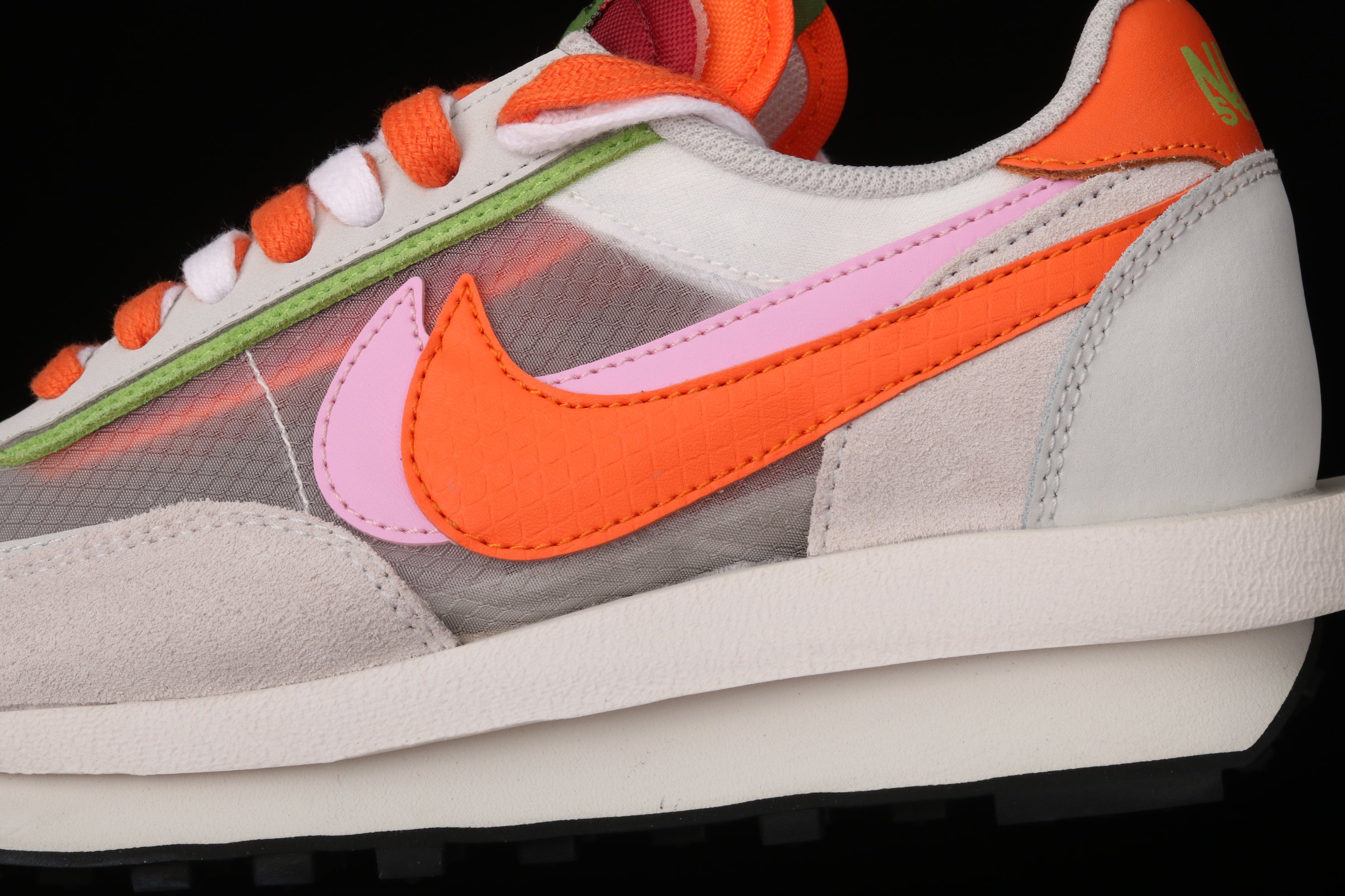 Nike LD Waffle Sacai CLOT Net Orange Blaze