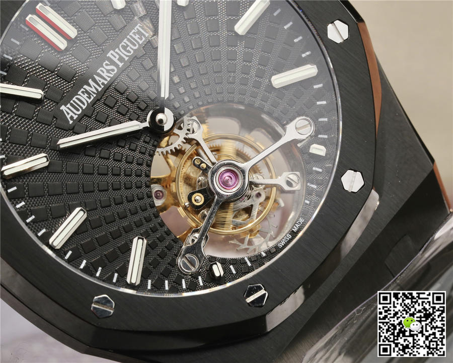 Replica Audemars P1g*et Royal Oak Tourbillon 26522CE.OO.1225CE.01 1:1 Best Edition R8 Factory Black Ceramic