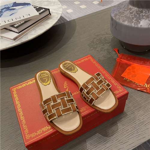 rene caovilla flat slippers