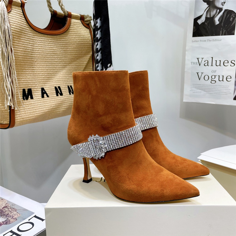 J1m*y Ch00 high heel short boots