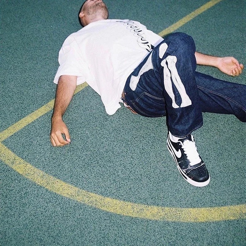 Kapital Bone logo denim jeans Travis Scott