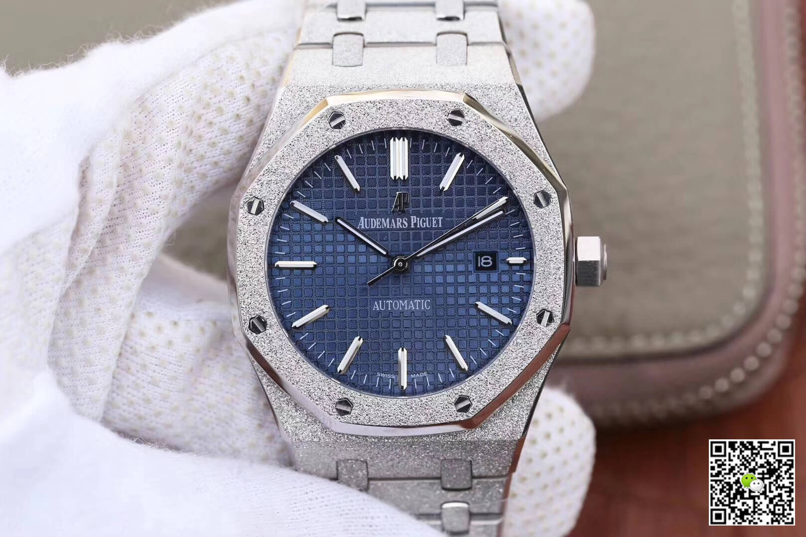 Replica Audemars P1g*et Royal Oak 15454BC.GG.1259BC.01 1:1 Best Edition JH Factory Blue Dial