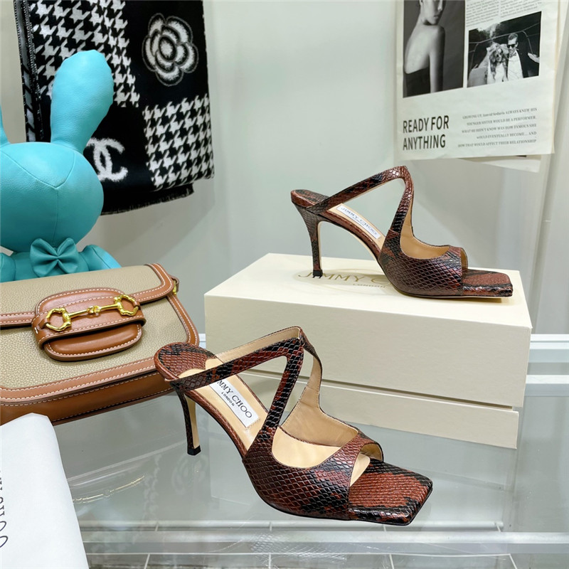 J1m*y Ch00 heeled satin sandals