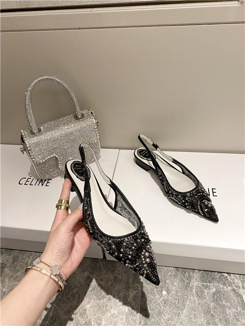 rene caovilla flat sandals