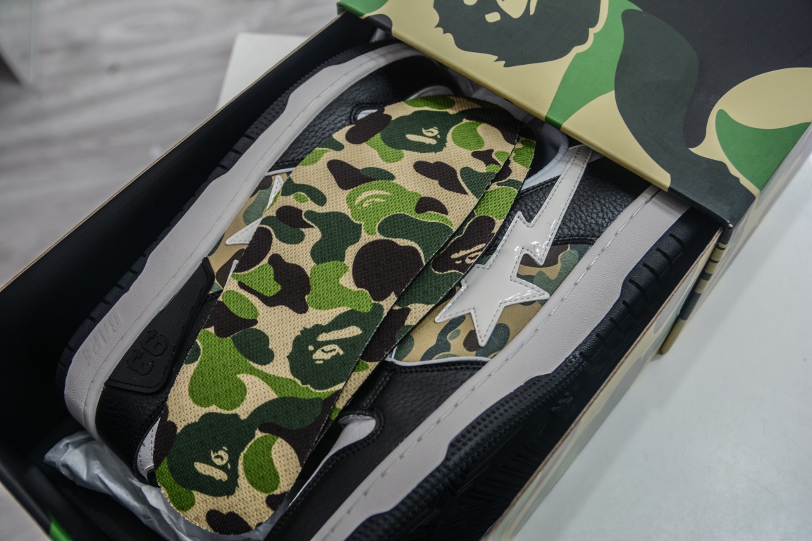 A Bathing Ape Bape SK8 Sta Black Camo