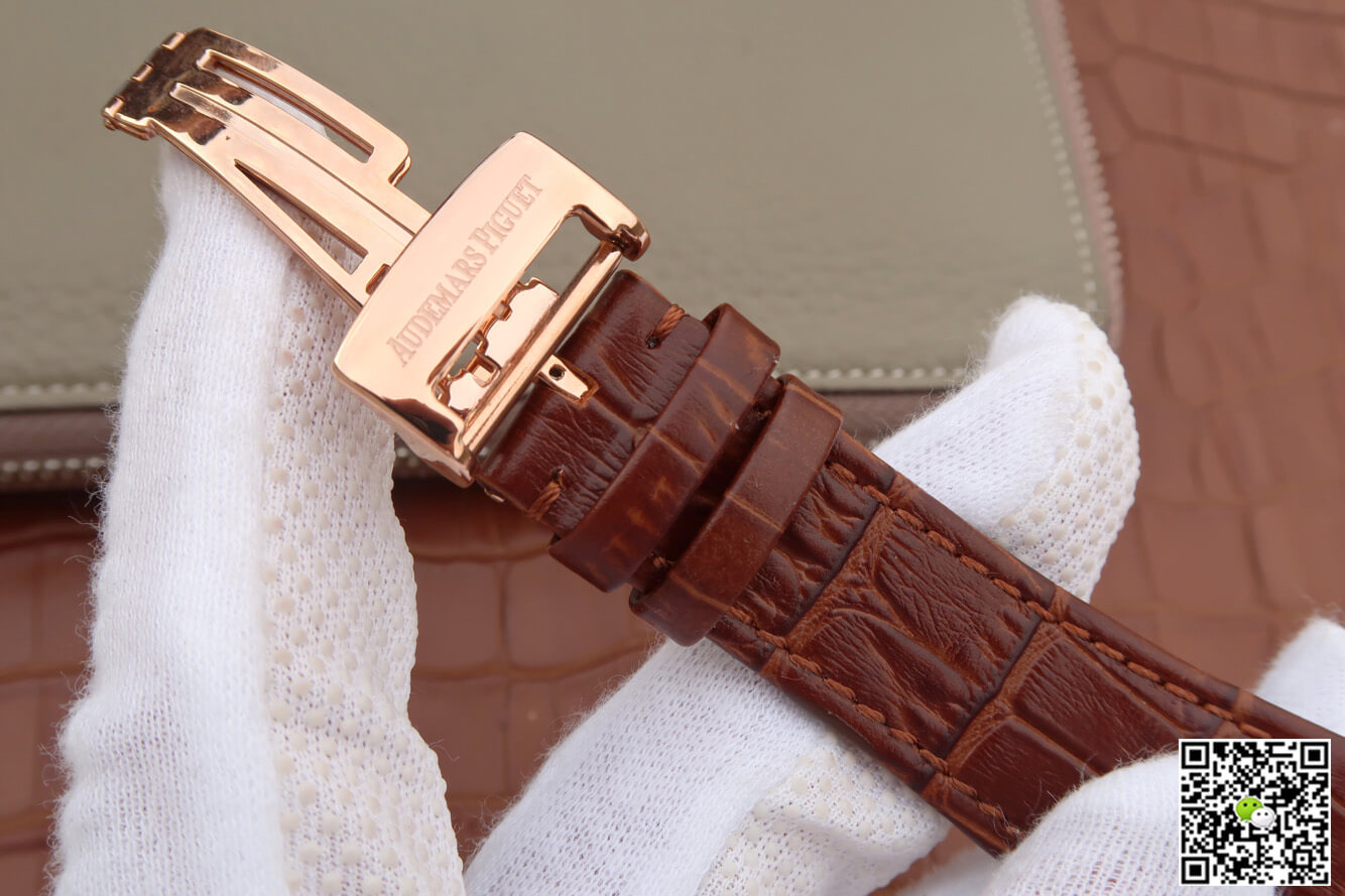 Replica Audemars P1g*et Royal Oak Perpetual Calendar 26574 1:1 Best Edition JF Factory Rose Gold