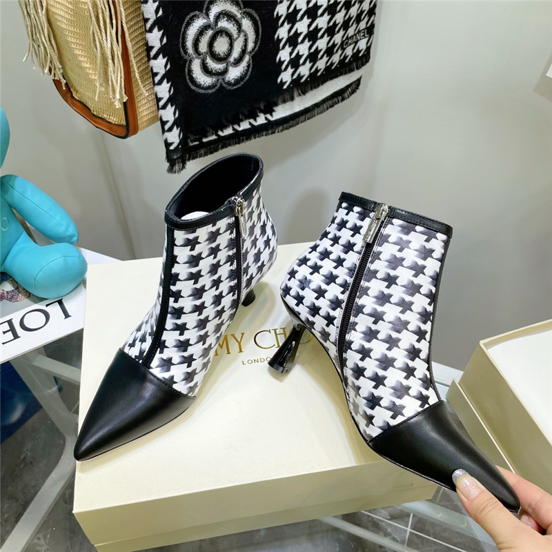 J1m*y Ch00 high heel ankle boots