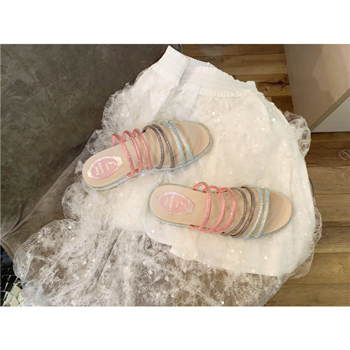 rene caovilla rome slippers sandals