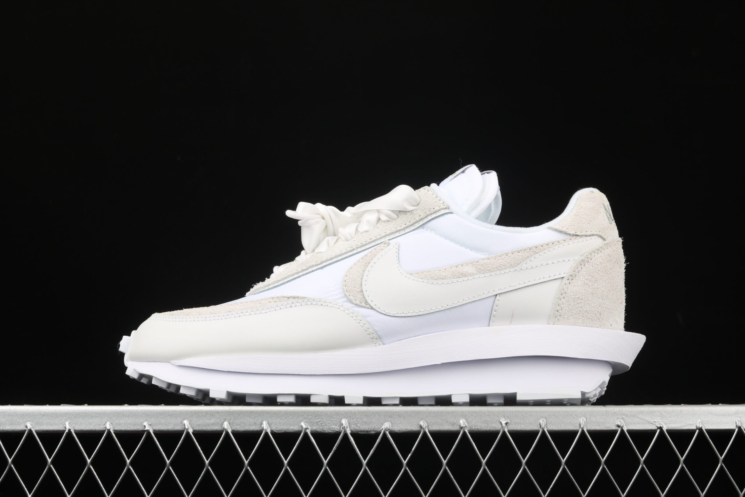 Sacai x Nk LVD Waffle Daybreak, White Nylon
