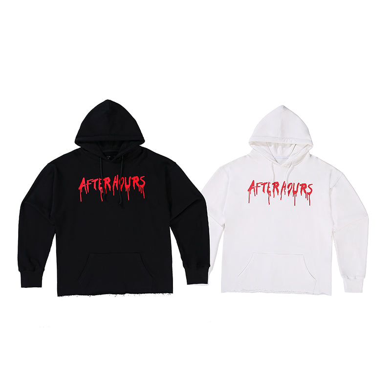 Vlone x The Weeknd Hoodie After Hours Blood Drip Sweatshirt 6667