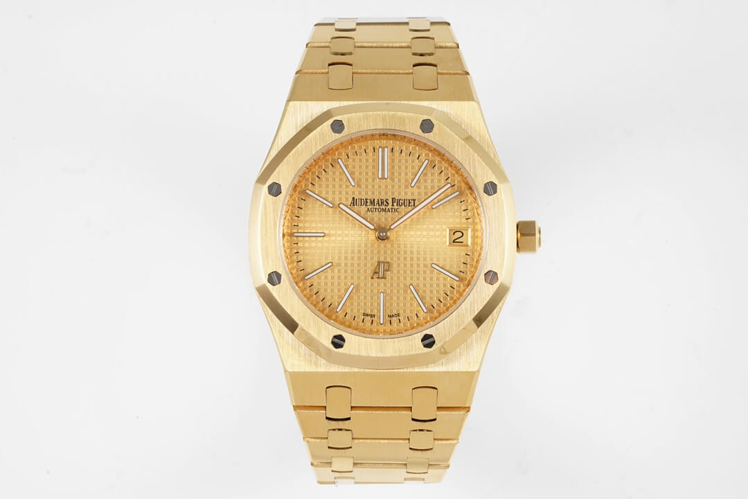 Replica Audemars P1g*et Royal Oak 15202BA.OO.1240BA.02 1:1 Best Edition KZ Factory Yellow Gold