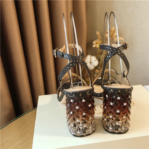 J1m*y Ch00 block heels sandals