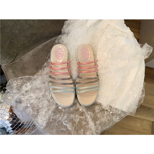 rene caovilla rome slippers sandals