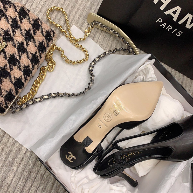 Ch**el Slingback Dupe heels in Black