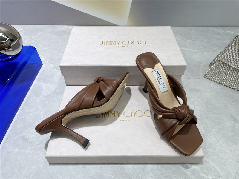 J1m*y Ch00 bow heels dupe square toe bow sandals