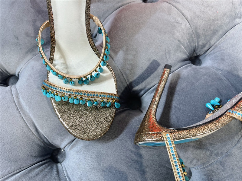 Rene Caovilla Heels Dupe janelle serpentine twine heeled sandals