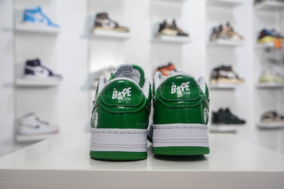 A Bathing Ape Bape Sta Low Green