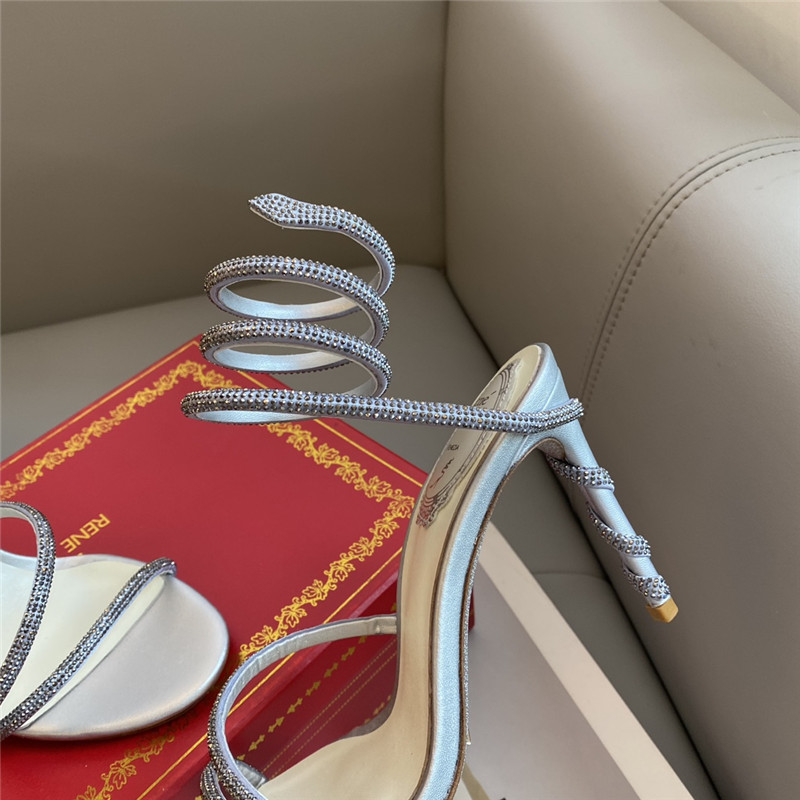 Rene Caovilla Dupe Snake Band Sandals