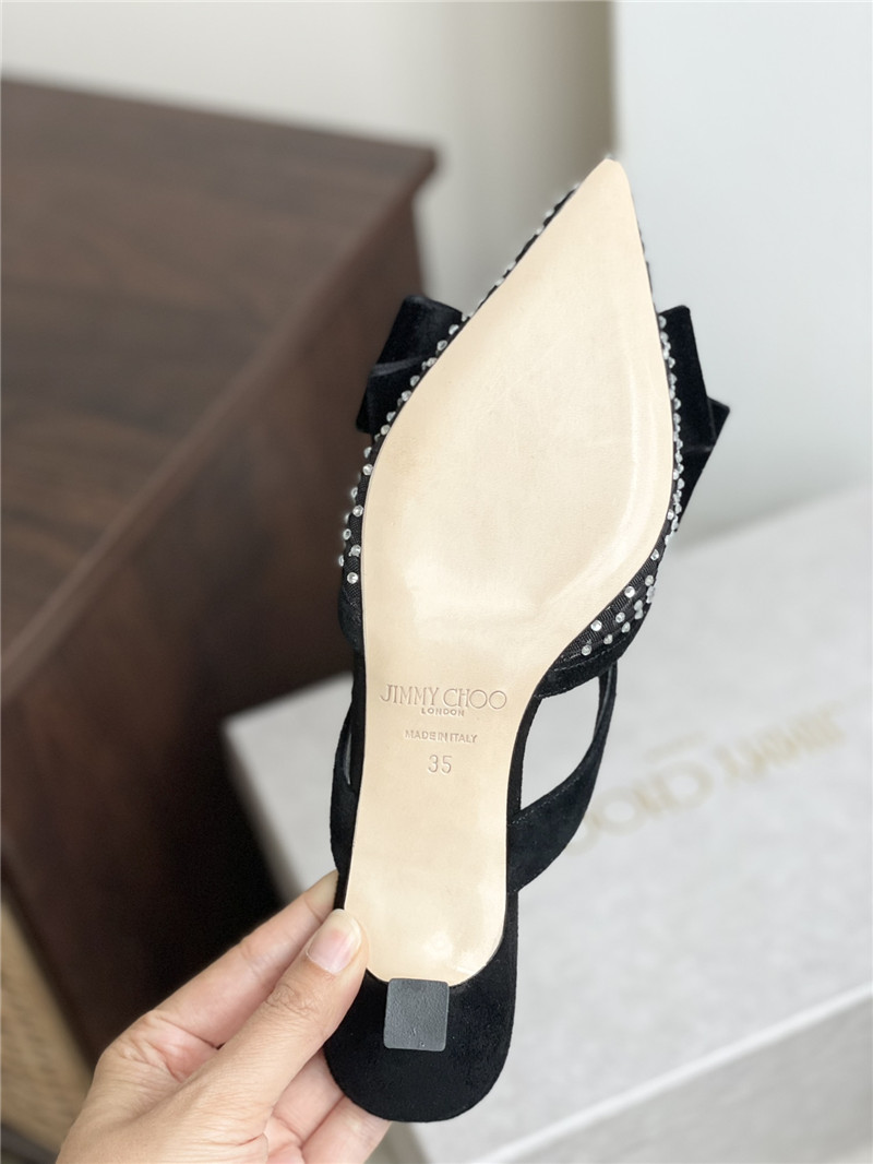 J1m*y Ch00 bow heels dupe bow-embellished sandals