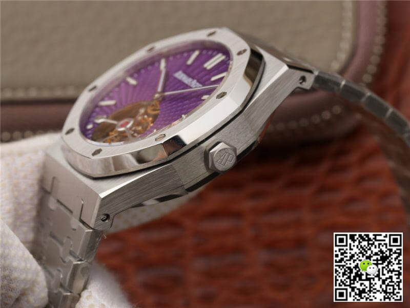 Replica Audemars P1g*et Royal Oak Tourbillon 26522ST.OO.1220ST.01 R8 Factory 1:1 Best Edition Swiss Tourbillon Purple Dial