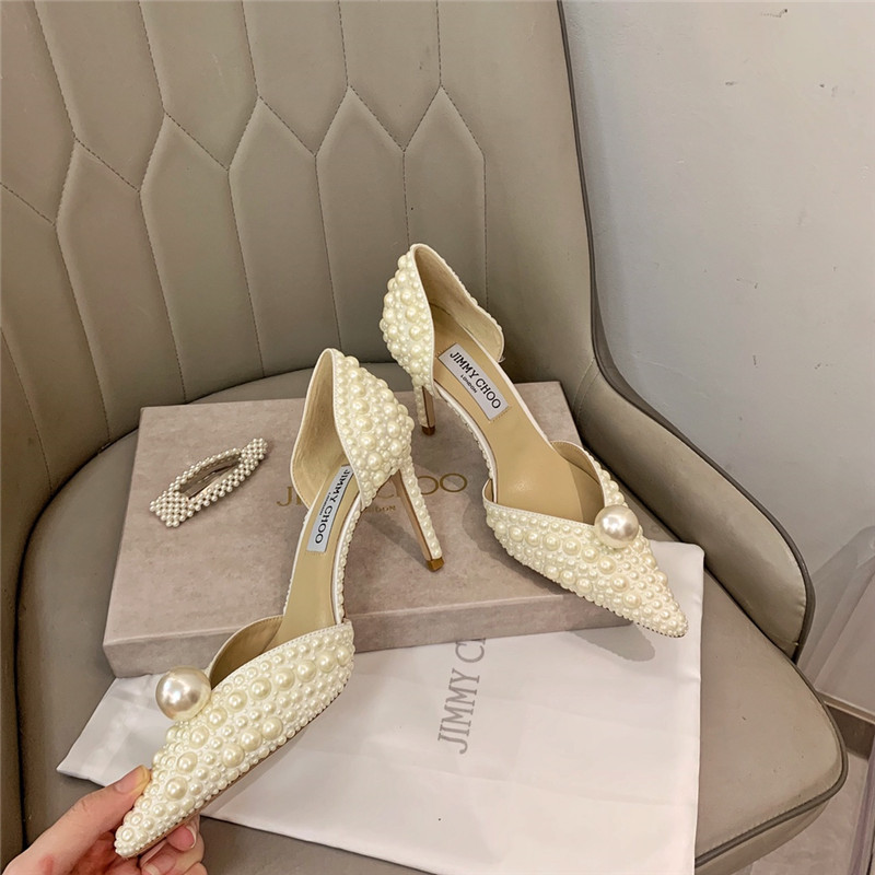 J1m*y Ch00 Pearl Heels Dupe pearl heels