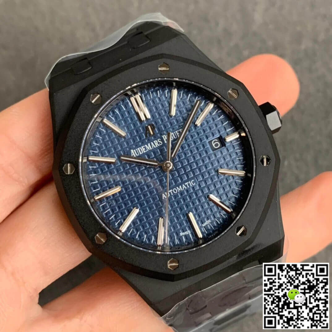 Replica Audemars P1g*et Royal Oak 15400 DLC Version 1:1 Best Edition ZF Factory Blue Dial
