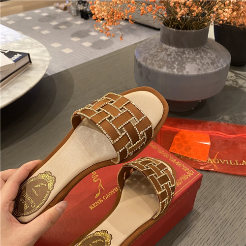 rene caovilla flat slippers