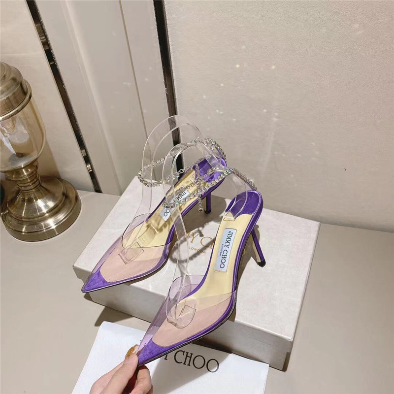 J1m*y Ch00 Paris window custom high-heeled sandals