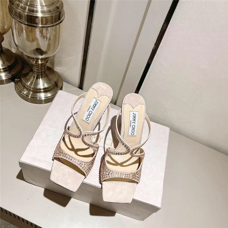 J1m*y Ch00 hot D1am0nd series high-heeled sandals