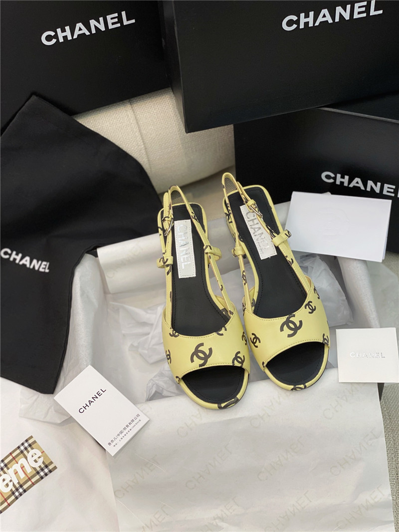 Ch**el flat cutout sandals