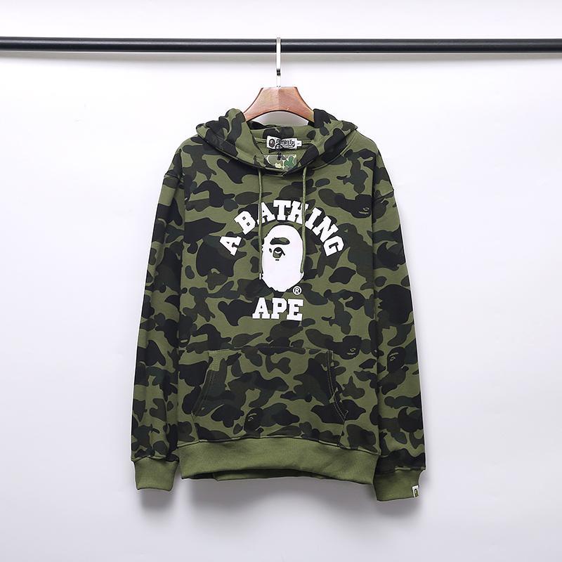 BAPE Color Camo College Pullover Hoodie