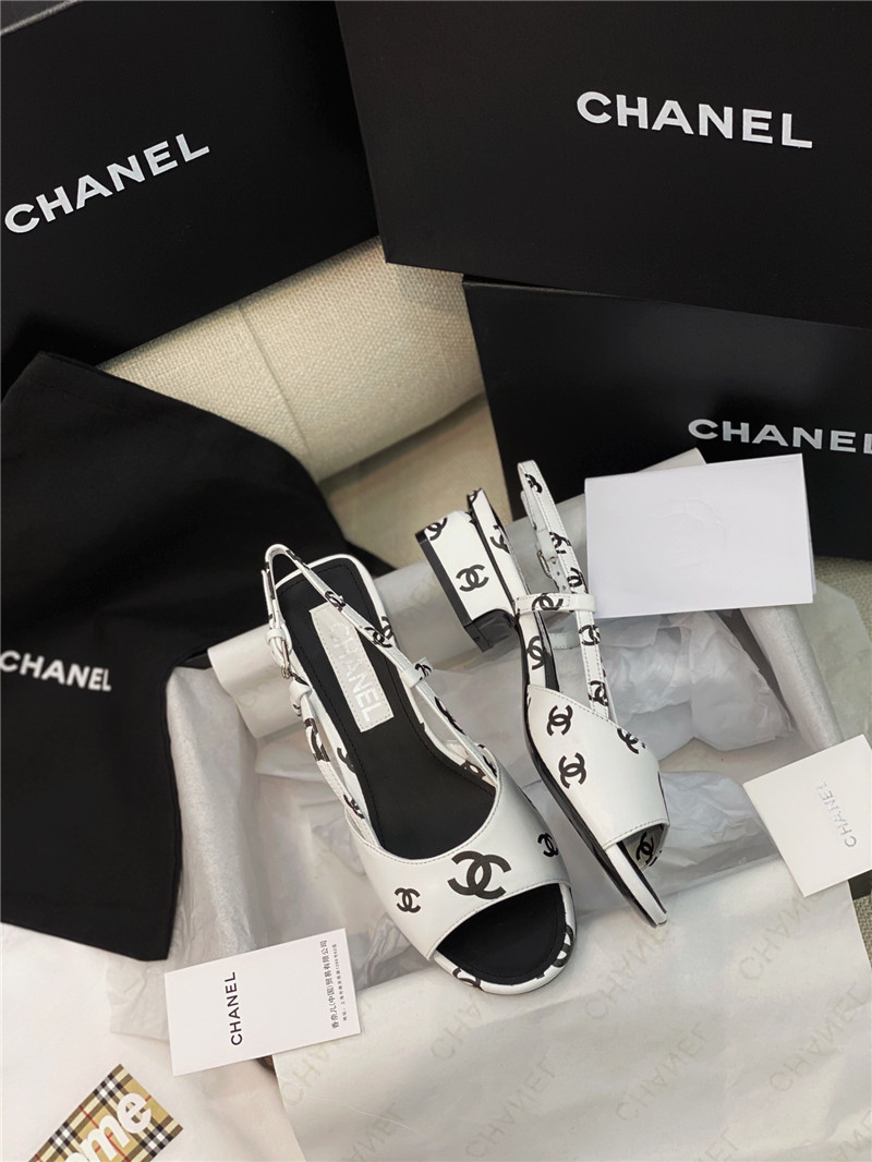 Ch**el flat cutout sandals