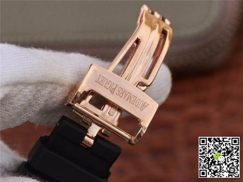 Replica Audemars P1g*et Royal Oak 15400OR.OO.D002CR.01 JF Factory 1:1 Best Edition Swiss ETA3120 Black Dial