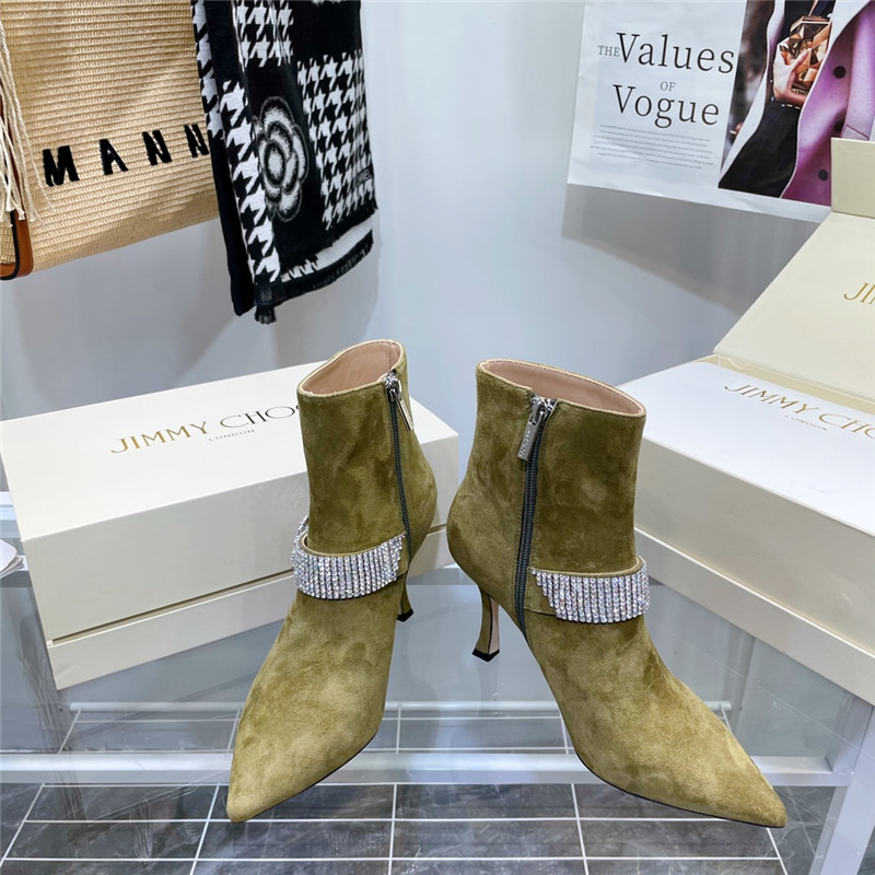 J1m*y Ch00 high heel short boots