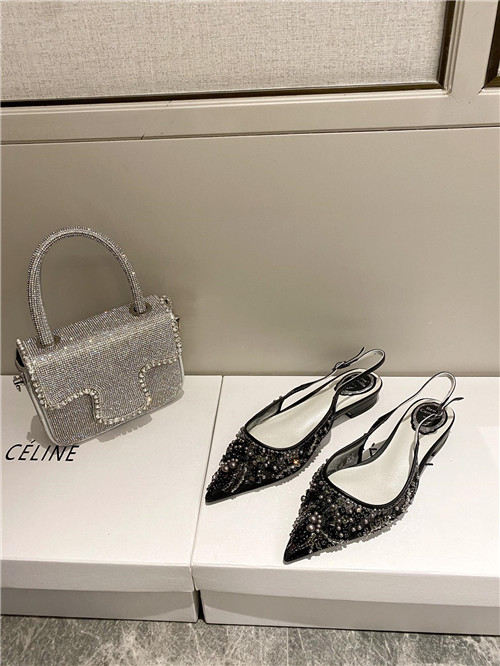 rene caovilla flat sandals