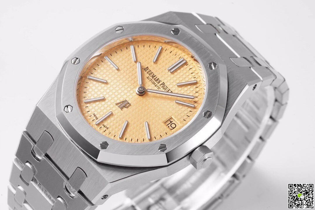 Replica Audemars P1g*et Royal Oak 15202BC.OO.1240BC.01 1:1 Best Edition KZ Factory Rose Gold Dial