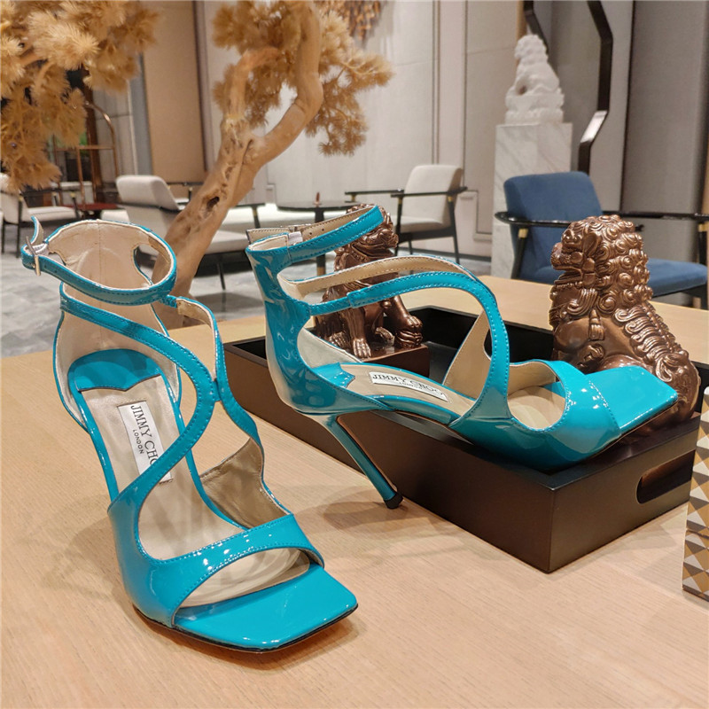 J1m*y Ch00 heeled satin sandals