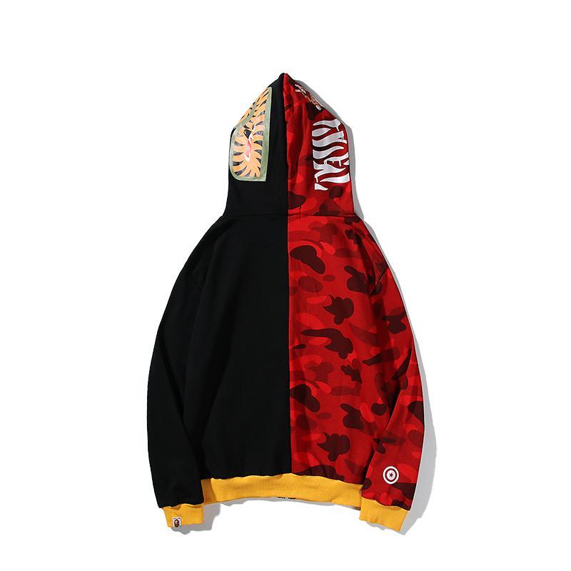 BAPE Color Camo Tiger Shark Full Zip Hoodie