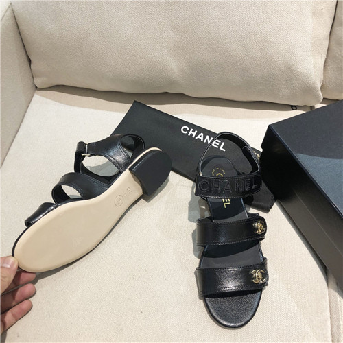 Ch**el flat sandals womens