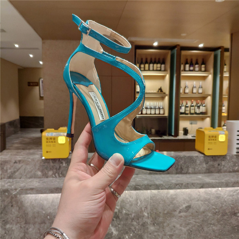 J1m*y Ch00 heeled satin sandals