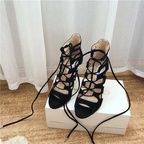 J1m*y Ch00 high heel short boots sandals