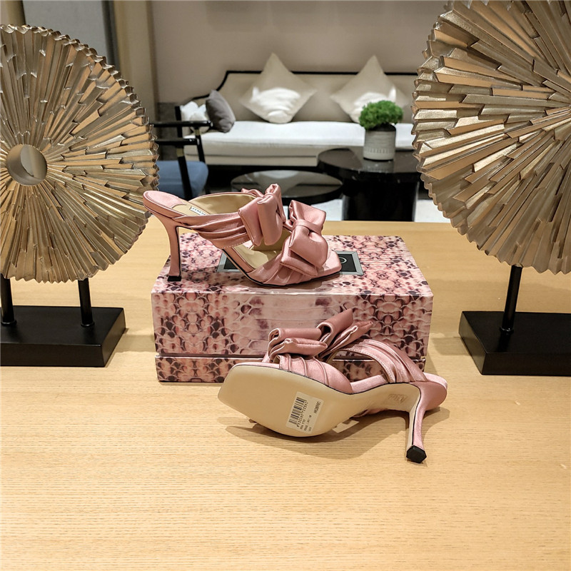 J1m*y Ch00 bow heels dupe bow crinkle sandals