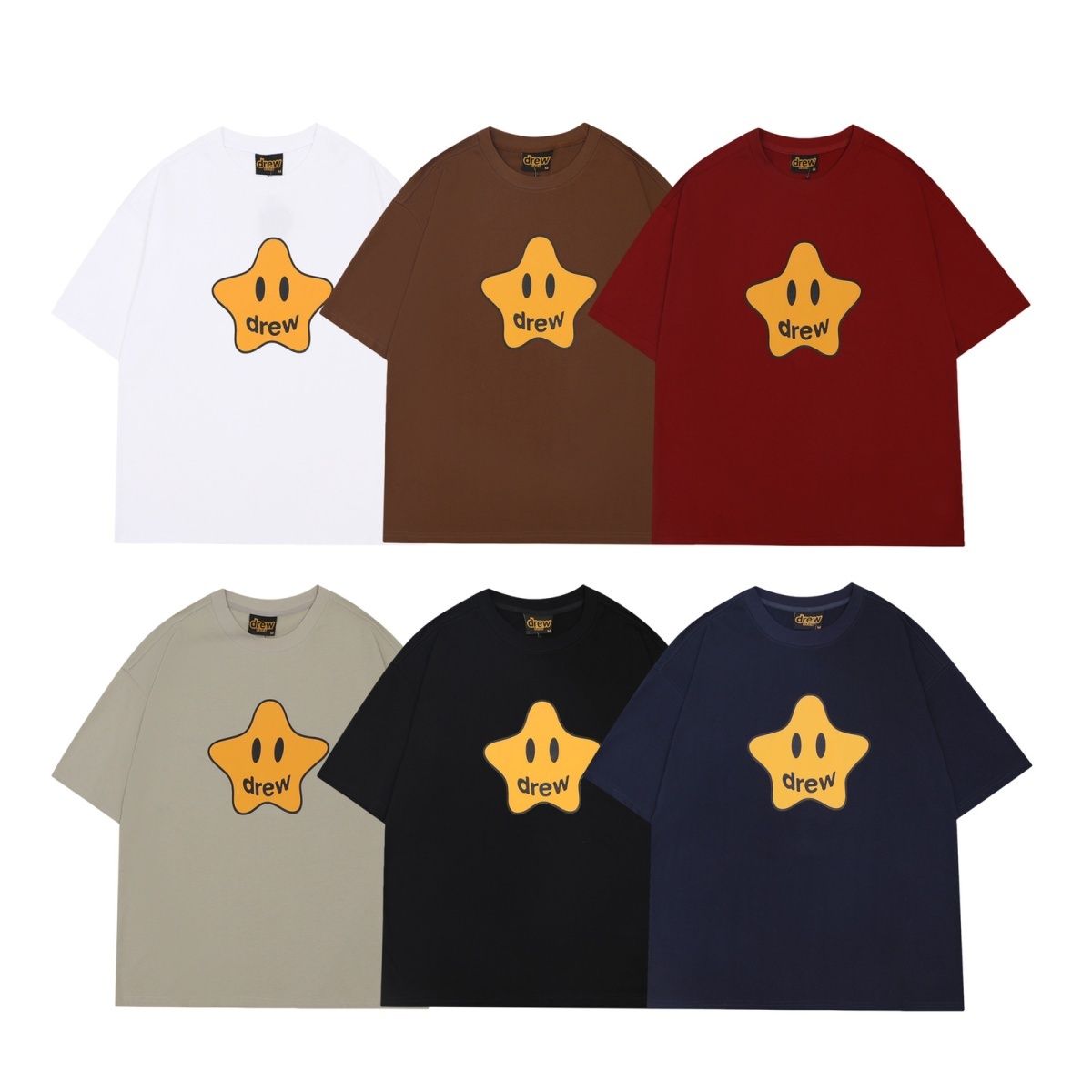 Drew Brand Bieber Star Cotton T-Shirt