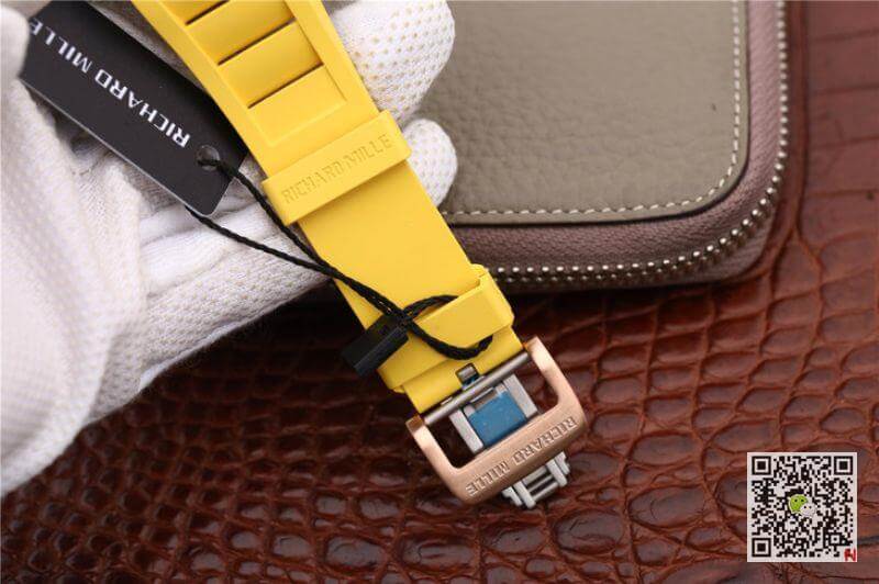 Replica Richard Mille RM11-03 KV Factory 1:1 Best Edition Swiss ETA7750 Yellow Strap