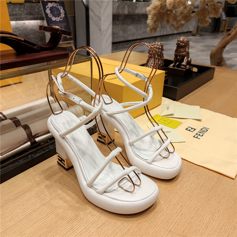 F**di color block haute couture sandals