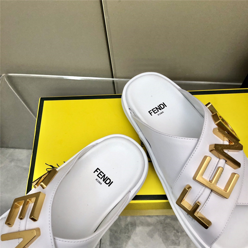 F**di cross flat sandals