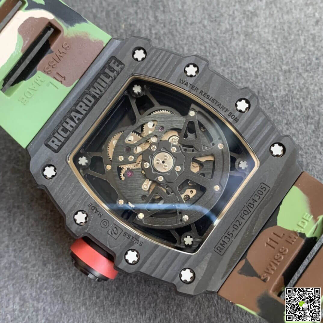 Replica Richard Mille RM35-02 1:1 Best Edition KV Factory V3 Camouflage Strap