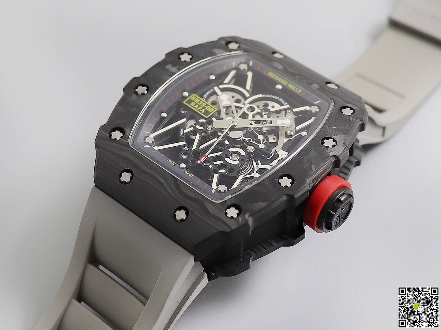 Replica Richard Mille RM035 1:1 Best Edition KV Factory V3 Black Carbon Fiber Case