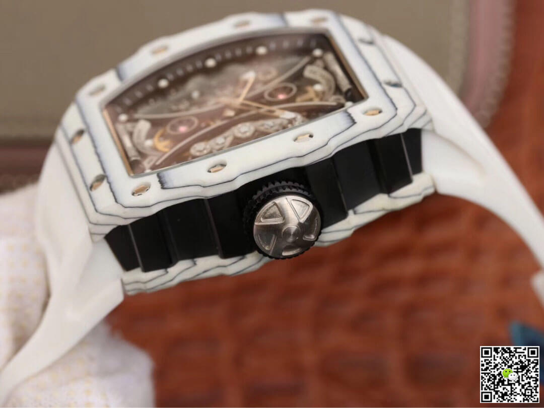 Replica Richard Mille RM53-01 1:1 Best Edition KV Factory White TPT Carbon Fiber